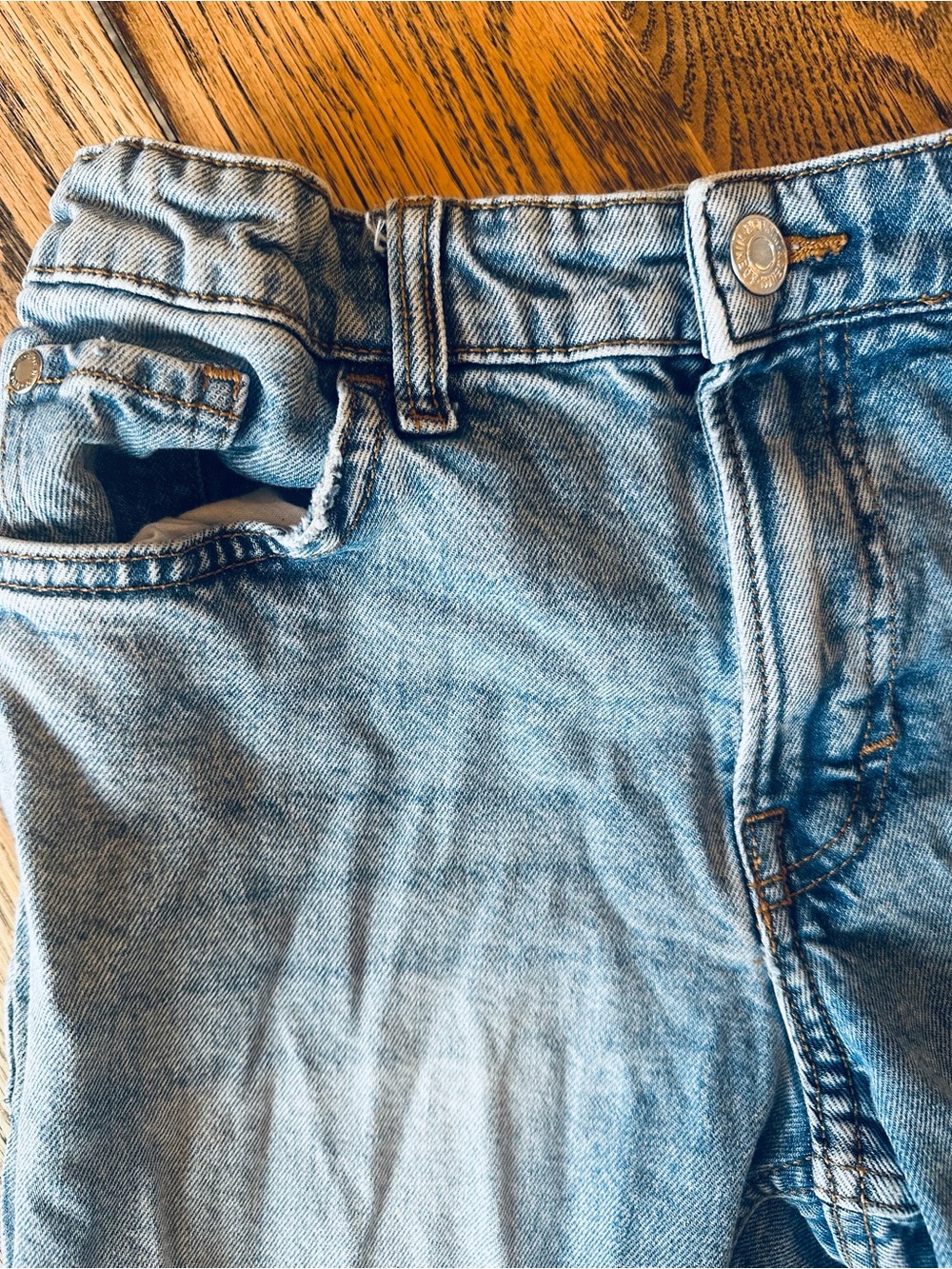 Light Blue Boys Denim Jeans Straight Leg
